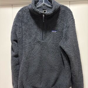 Patagonia Jacket Large Los Gatos 1/4 Zip Fleece Pullover Sweater Smoulder Blue
